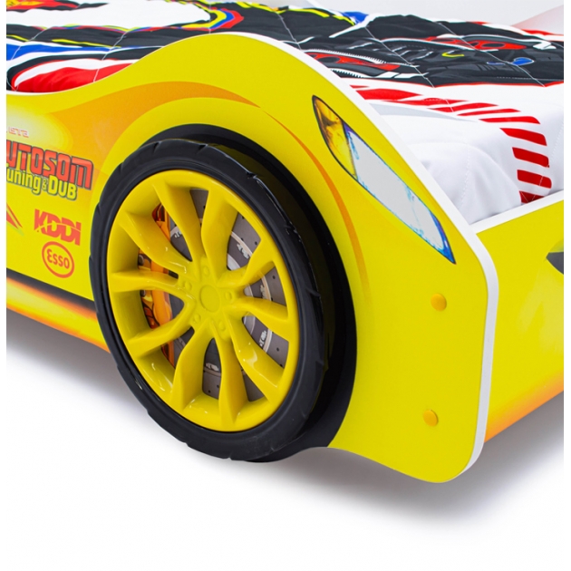 Пластиковые колеса Speedy желтый для кровати-машины